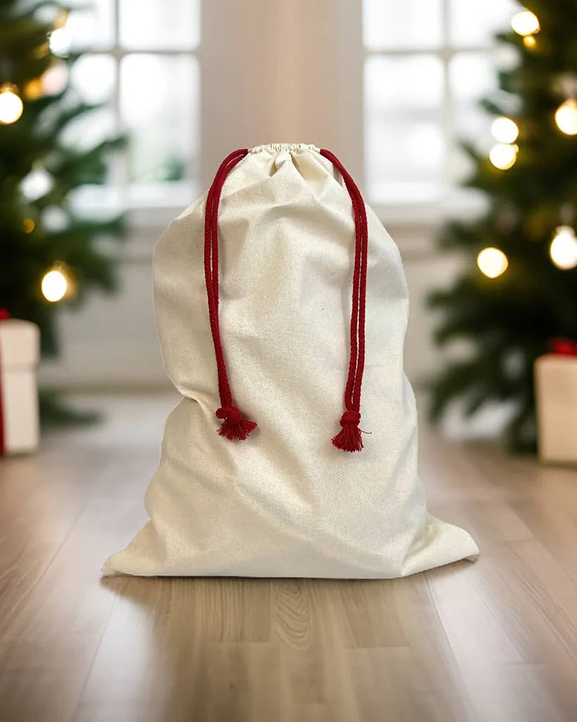 100 ct Wholesale 24" Cotton Laundry Bags / Santa Sacks - By Case