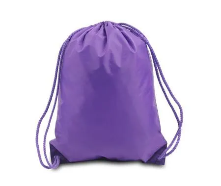 12 ct Drawstring Backpacks Sport Cinch Bags - MEDIUM - By Dozen