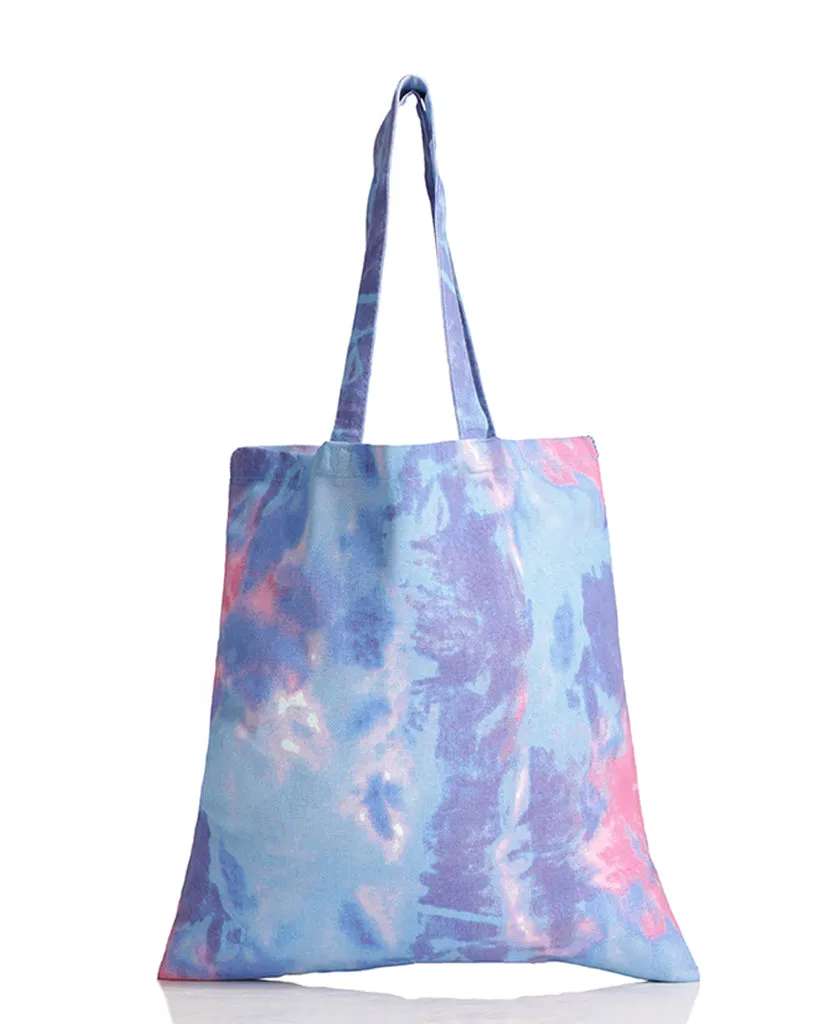 12 ct High Quality Tie-Dye Canvas Tote Bag - By Dozen