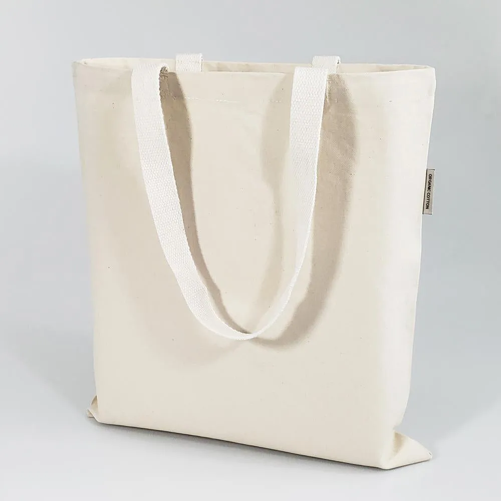 12 ct Organic Cotton Heavy Canvas Tote Bags - By Dozen