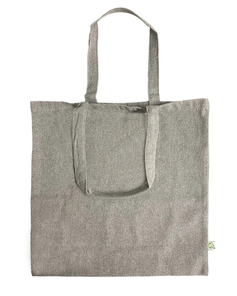 12 ct Recycled Sustainable Canvas Tote Bag - By Pack