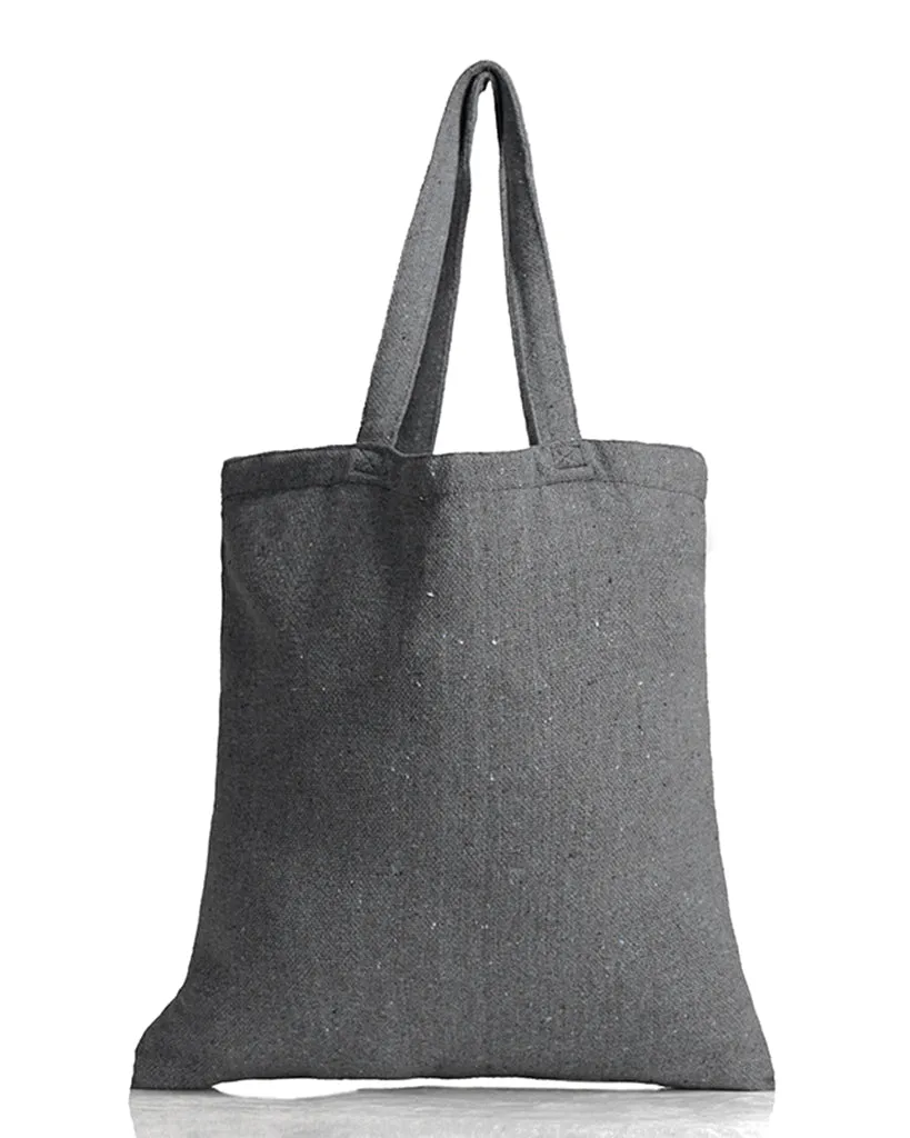 12 ct Recycled Sustainable Canvas Tote Bag - By Pack