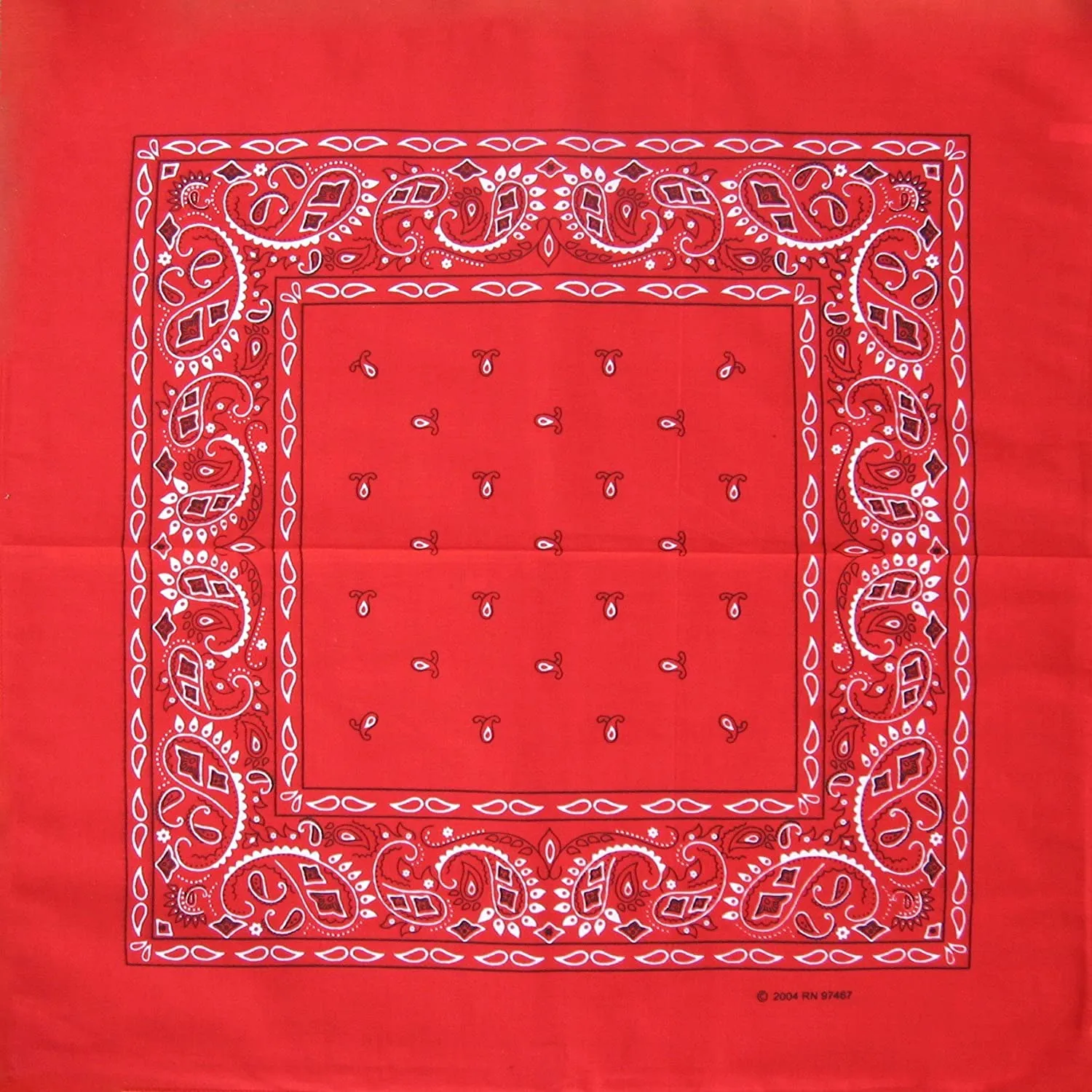 120 ct 100% Cotton Paisley Bandana - Pack of 120