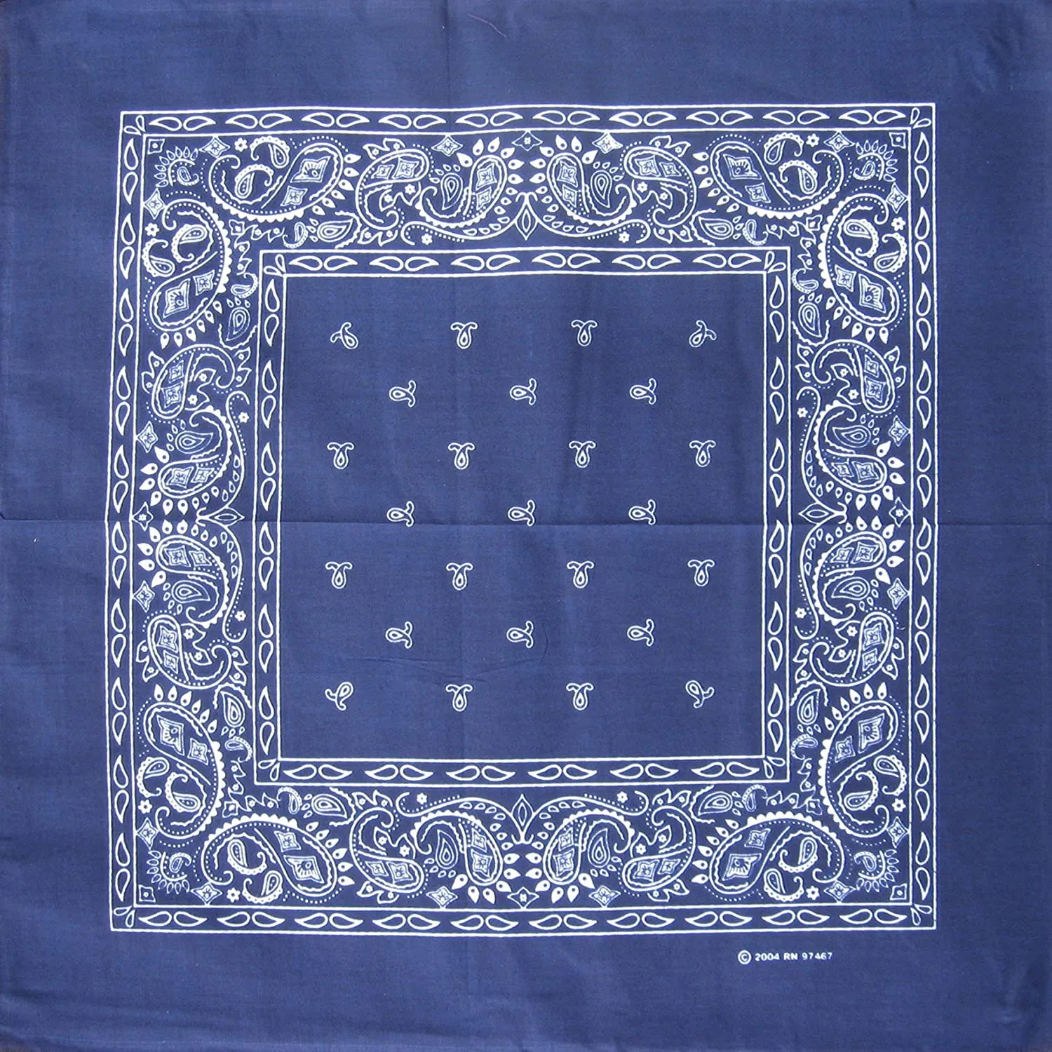 120 ct 100% Cotton Paisley Bandana - Pack of 120