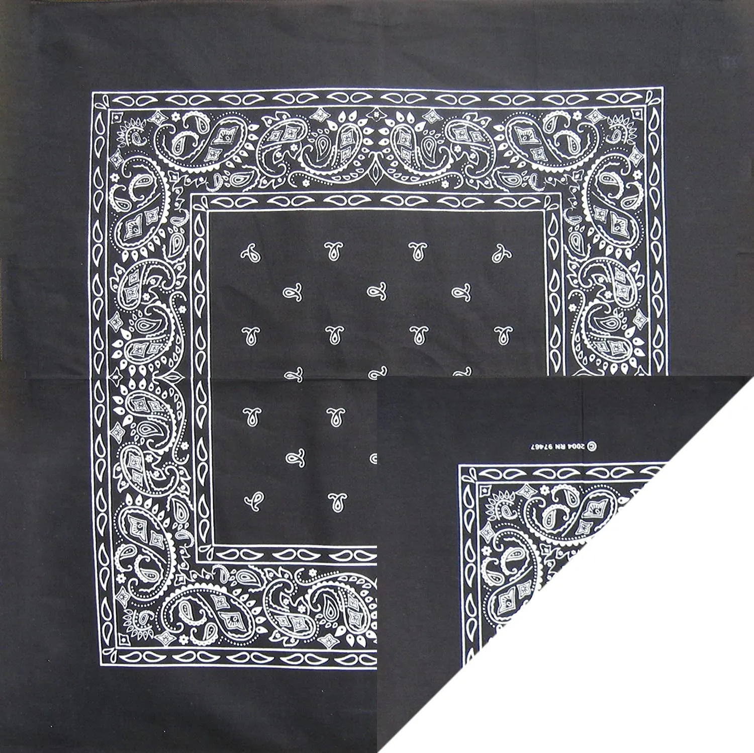 120 ct 100% Cotton Paisley Bandana - Pack of 120