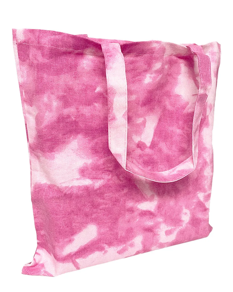 144 ct High Quality Tie-Dye Canvas Tote Bag - By Case