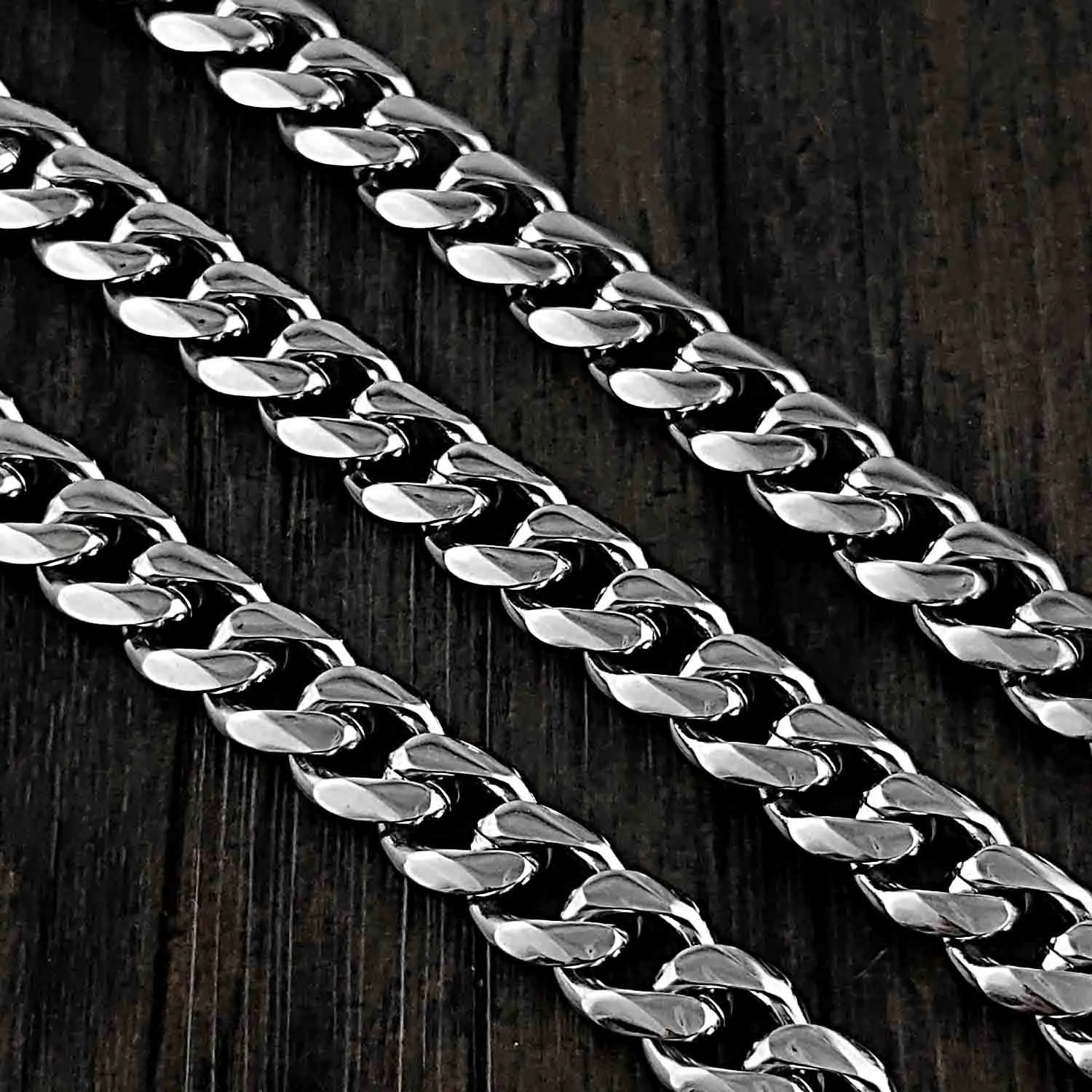 16'' SOLID STAINLESS STEEL BIKER SILVER WALLET CHAIN LONG PANTS CHAIN jeans chain jean chain FOR MEN