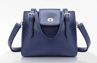 2015 New Best Fashion Cow Leather Women'S Bag Women Messenger Bags Shoulder Bag Thread Cover Top