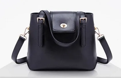 2015 New Best Fashion Cow Leather Women'S Bag Women Messenger Bags Shoulder Bag Thread Cover Top