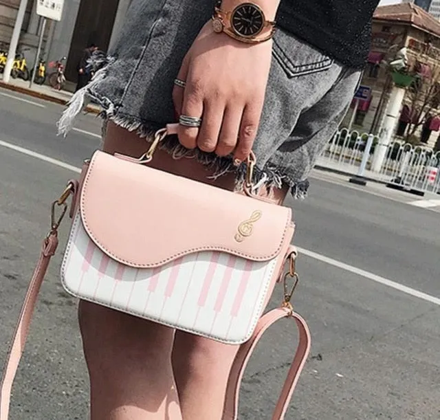 2018 New Arrival Sequined Heart Lady Piano Bag  Women Shoulder Bags Crossbody Bags Lolita Style