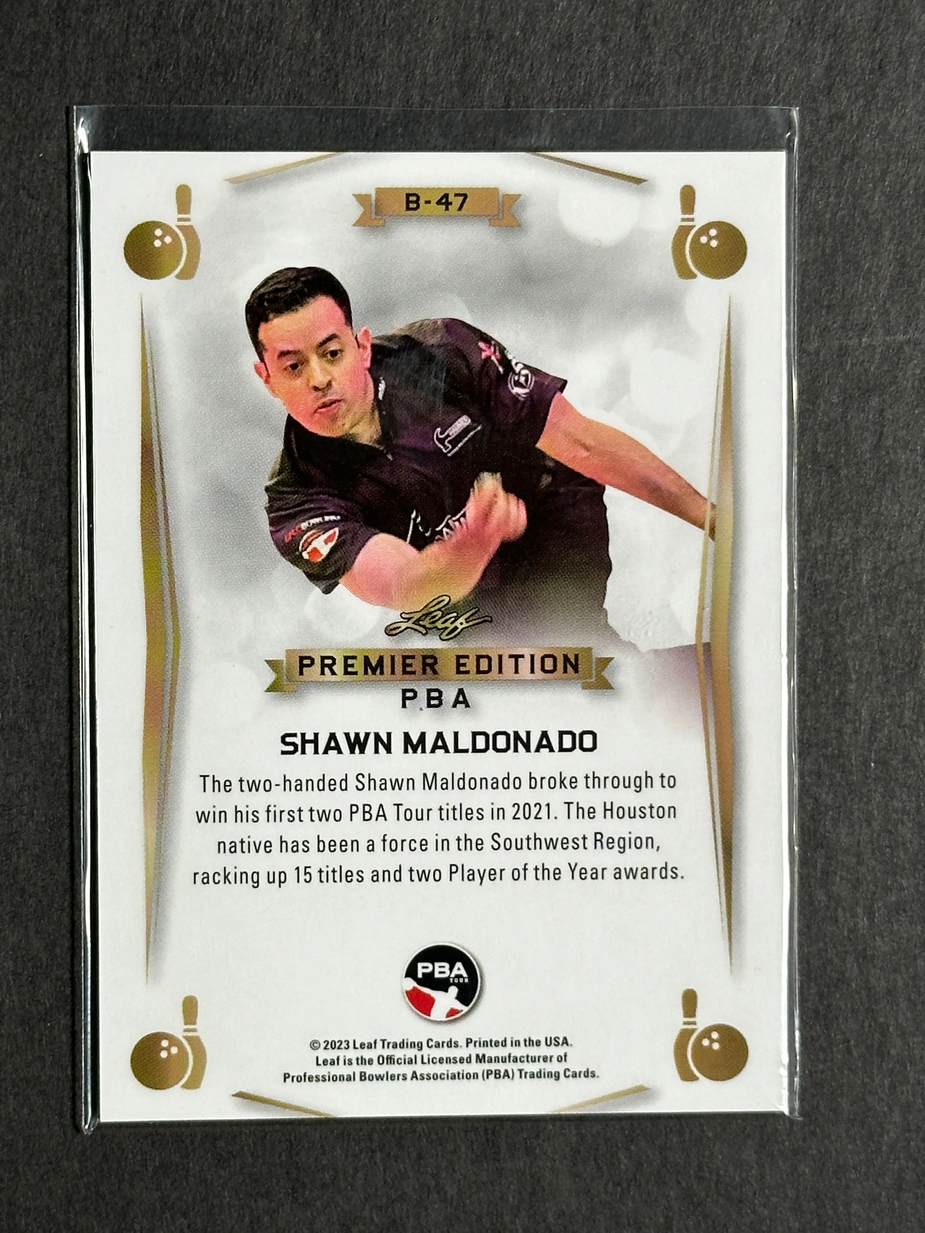 2023 Leaf PBA Trading Card Shawn Maldonado