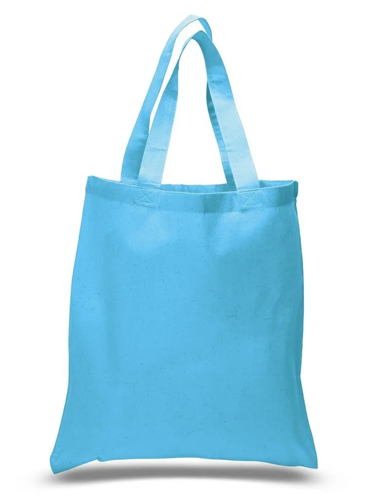 240 ct Economical 100% Cotton Reusable Wholesale Tote Bags - By Case