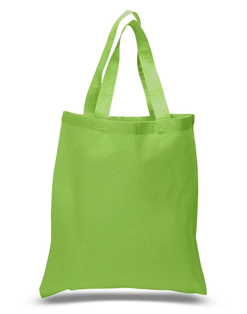 240 ct Economical 100% Cotton Reusable Wholesale Tote Bags - By Case