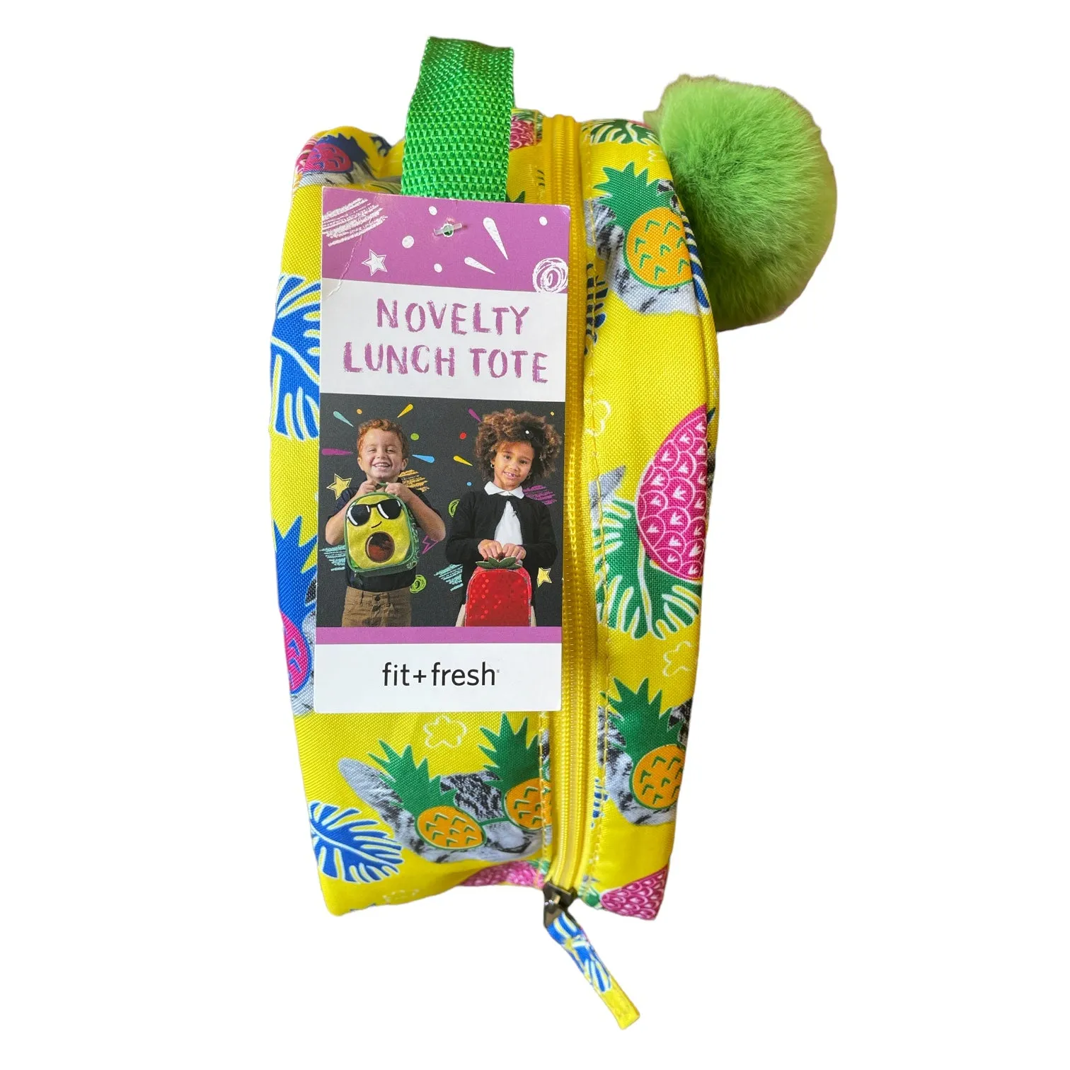 3-Piece Novelty Insulated Lunch Bag Kit, Pineapple