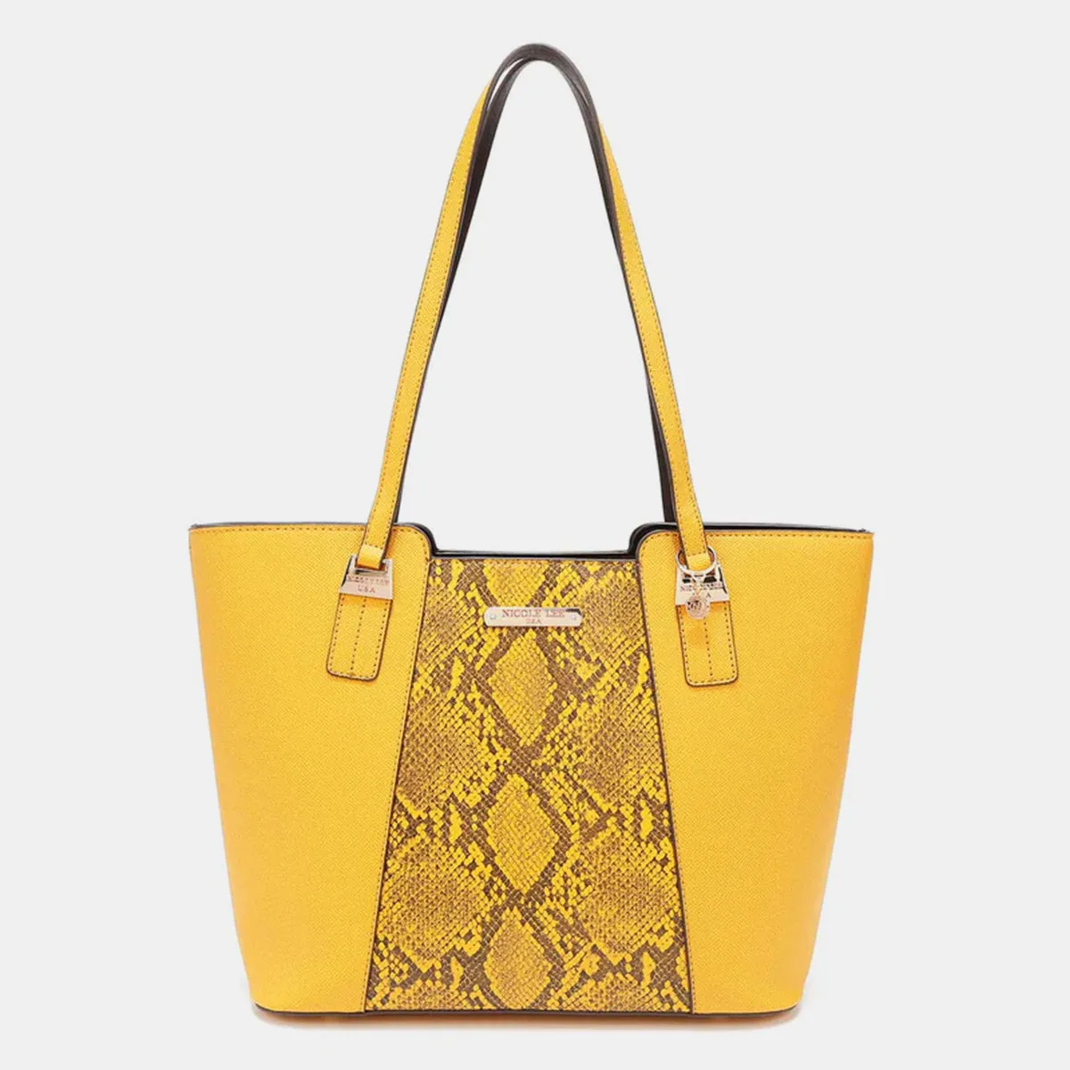 3-Piece Snake Print Handbag Set