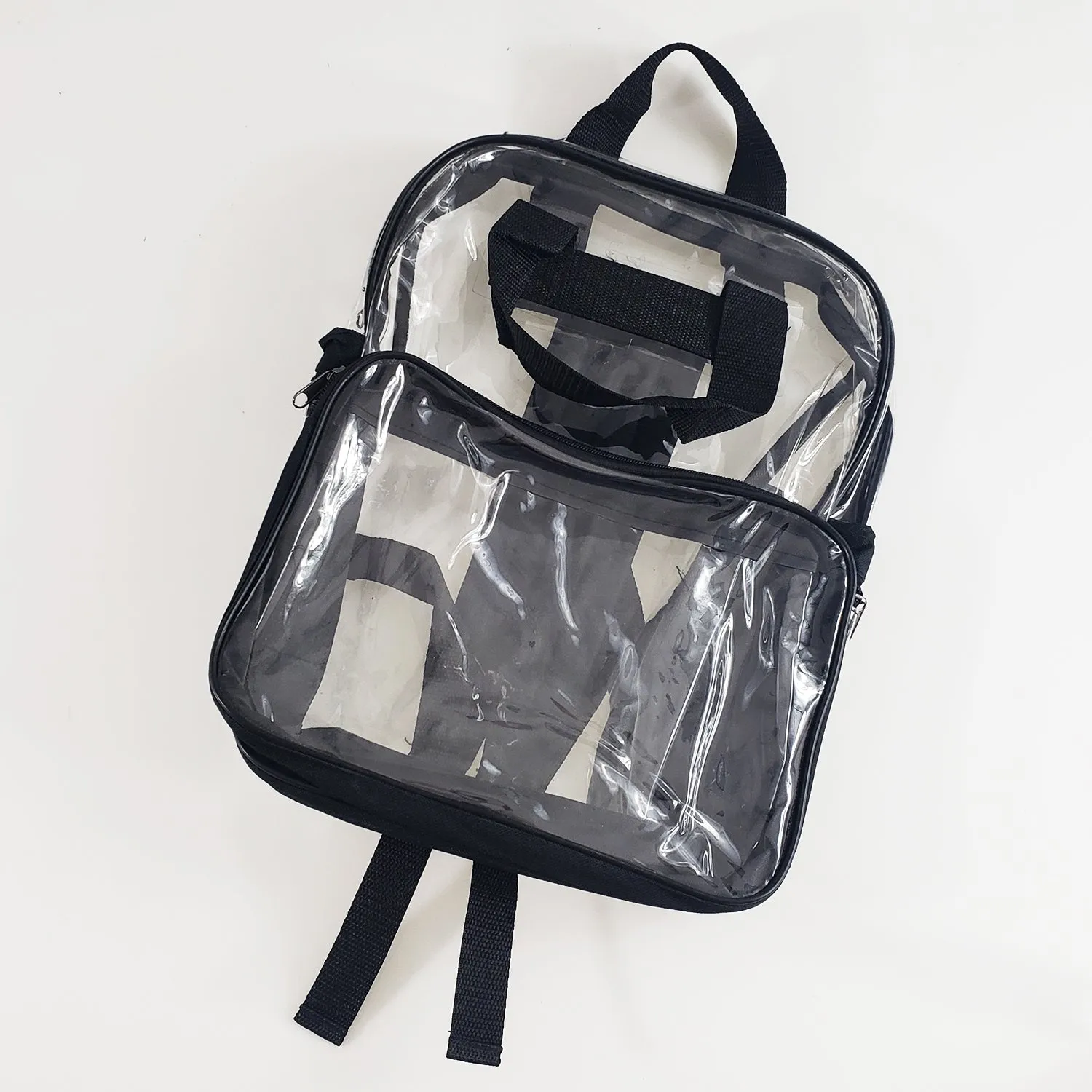 6 ct Heavy Vinyl Polyester Clear Backpack - By Bundle