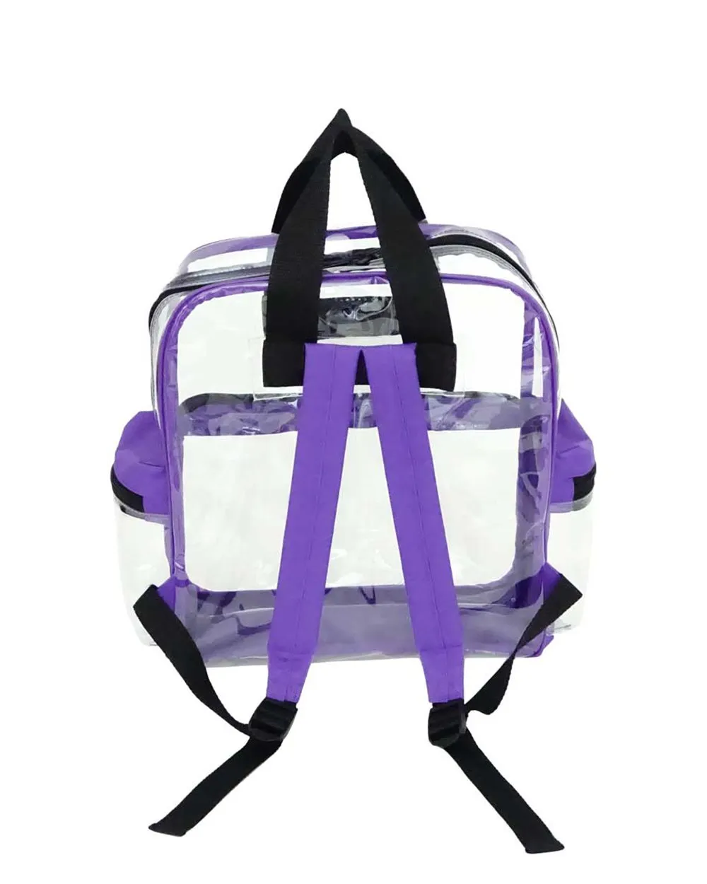 6 ct Heavy Vinyl Polyester Clear Backpack - By Bundle