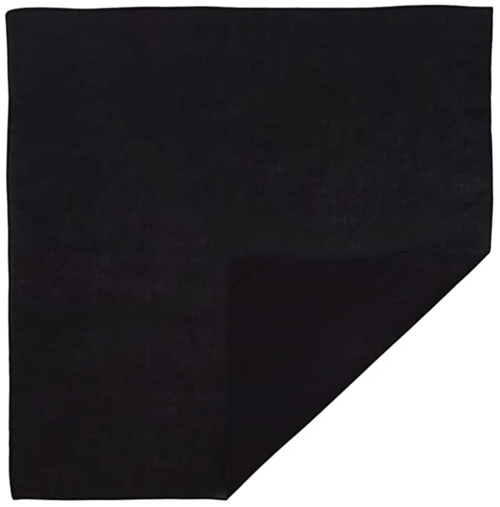 600 ct Polyester Solid Color Economical Bandana - By Case