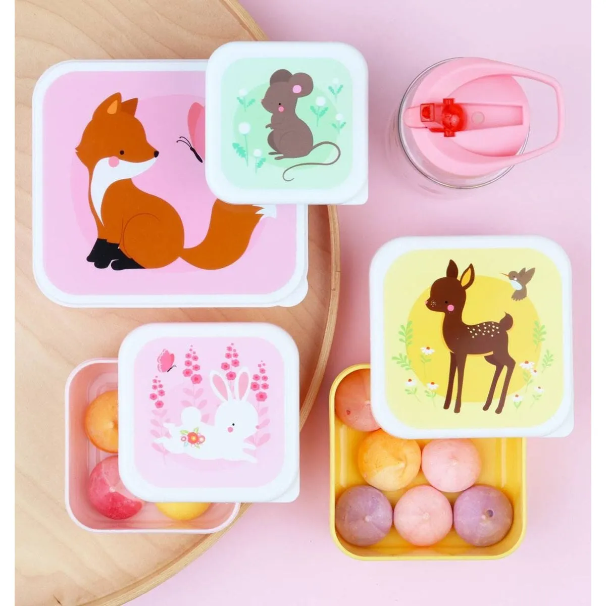 A Little Lovely Company Lunch & Snack Box Set Forest