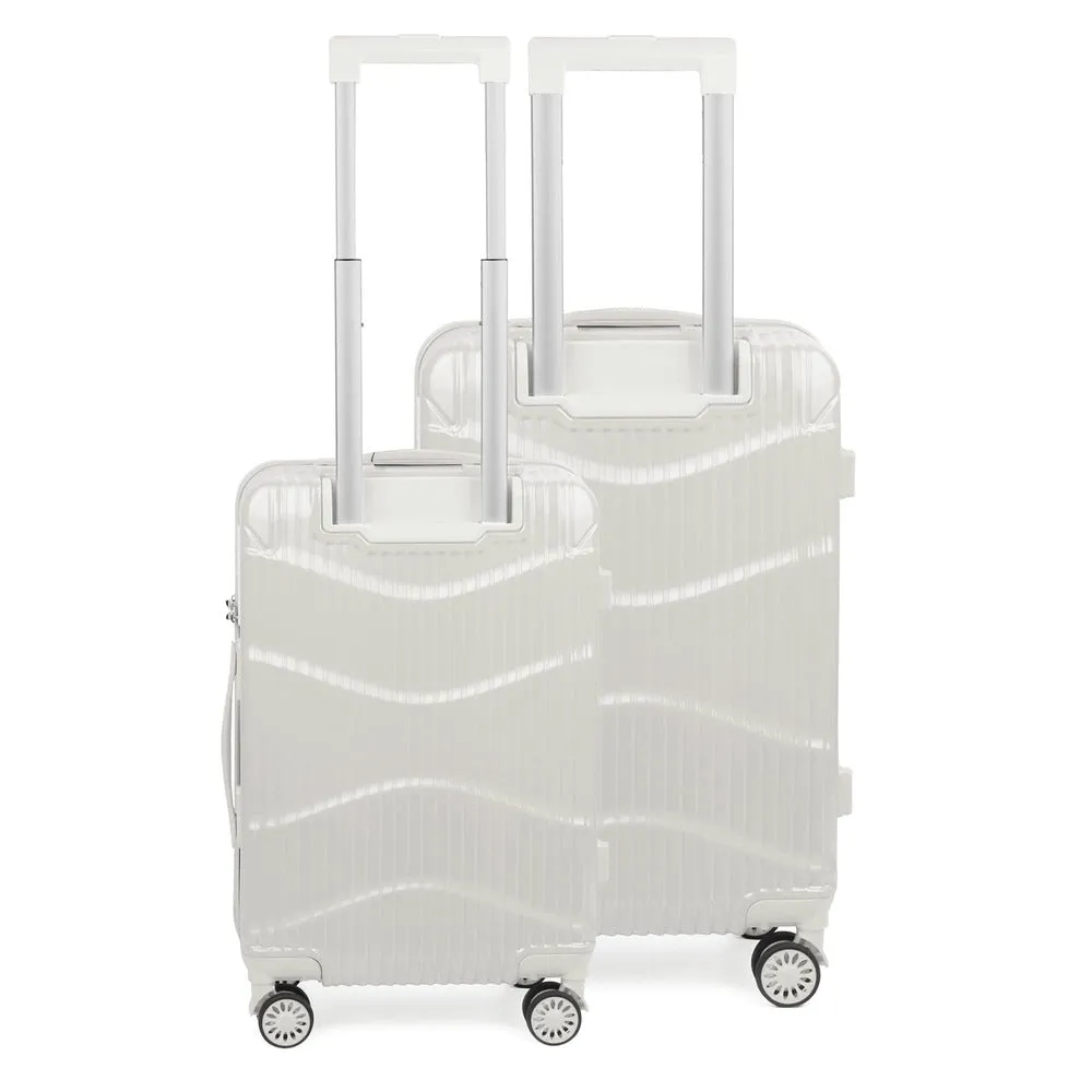 Ballard Series Set of 2 Trolley bags White (Small, Medium)