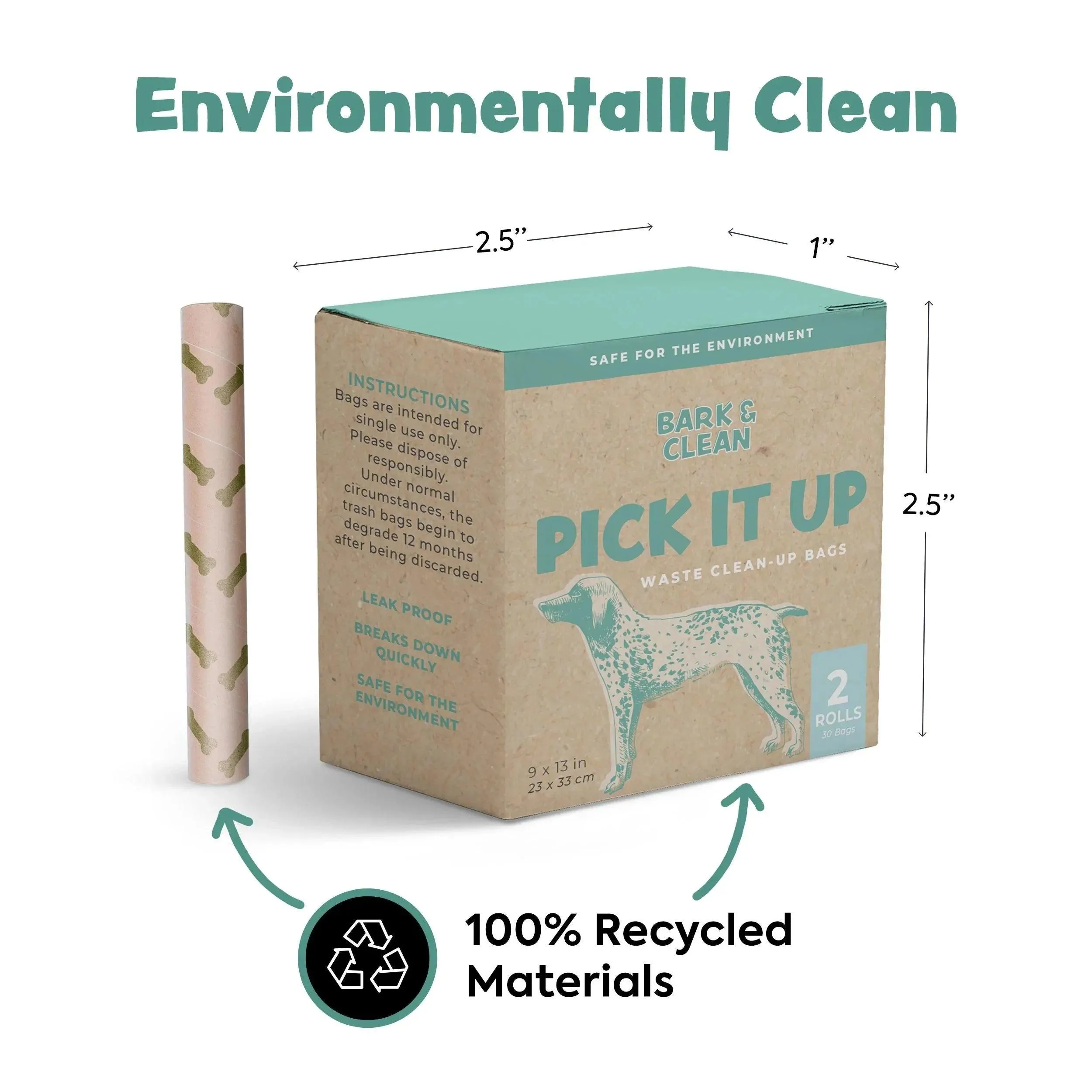 Bark & Clean Biodegradable Dog Poop Bags