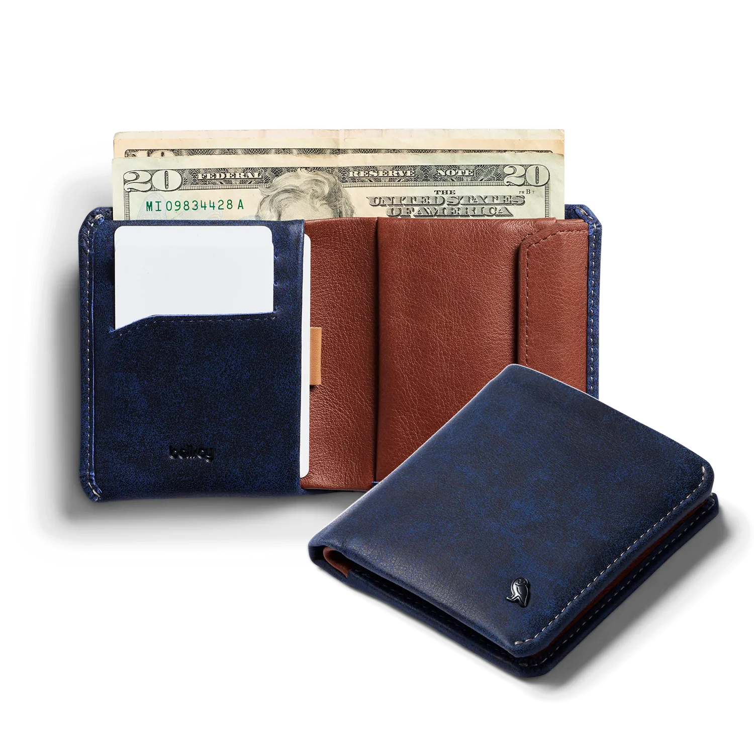 Bellroy Coin Wallet - Leather Bi-fold wallet with coin pouch