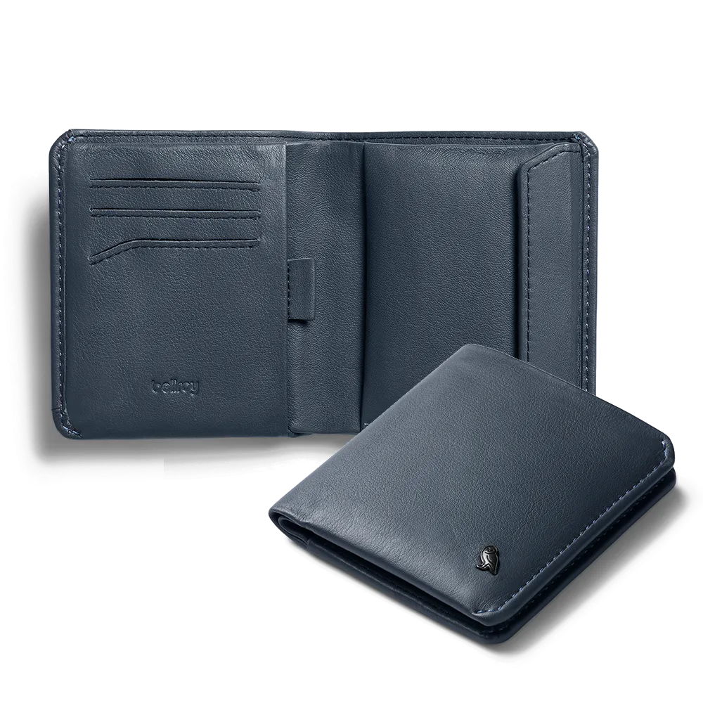 Bellroy Coin Wallet - Leather Bi-fold wallet with coin pouch