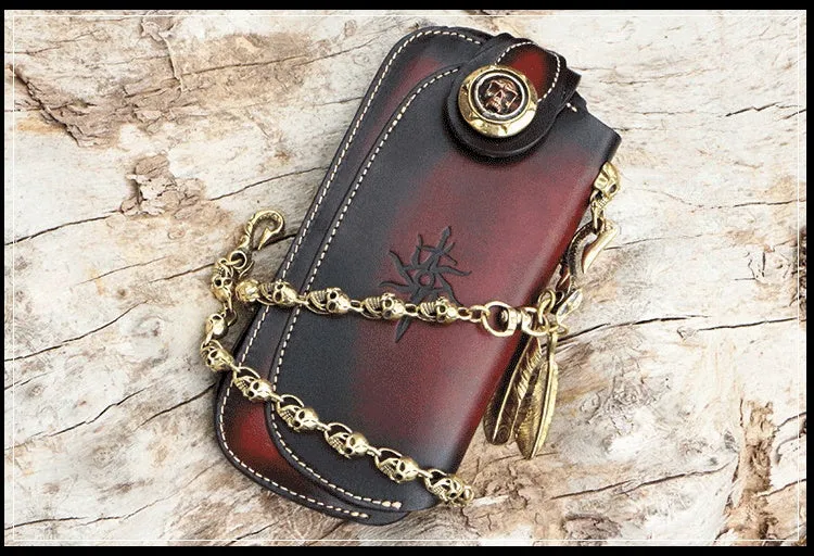 Best Wallet With Chain Handmade Biker Wallet Leather Biker Chain Wallets Cool Wallet On A Chain