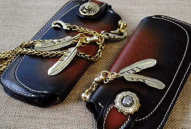 Best Wallet With Chain Handmade Biker Wallet Leather Biker Chain Wallets Cool Wallet On A Chain