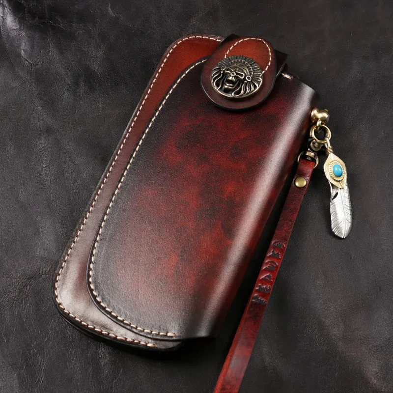 Best Wallet With Chain Handmade Biker Wallet Leather Biker Chain Wallets Cool Wallet On A Chain