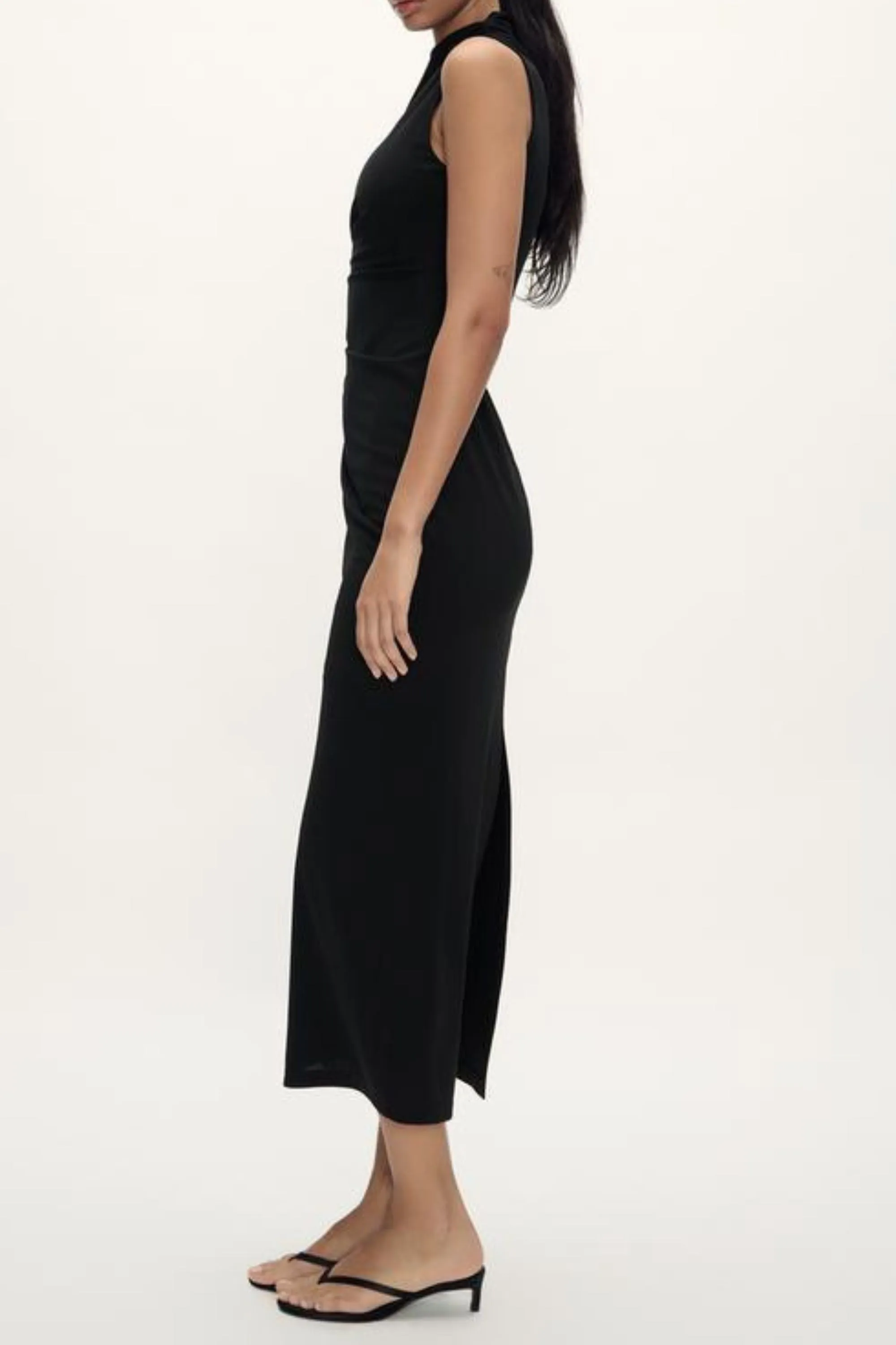 Black Knitted Bodycon Dress