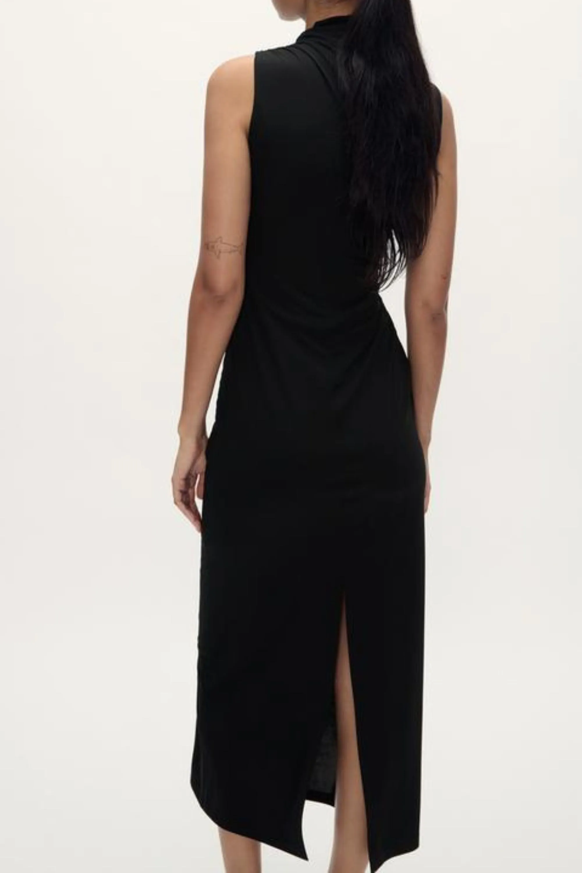 Black Knitted Bodycon Dress