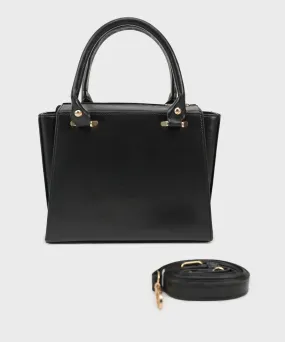 Black Top Handle Bag