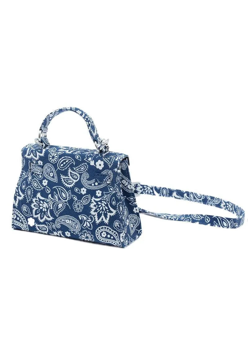 Blue Remade Bandana Bag