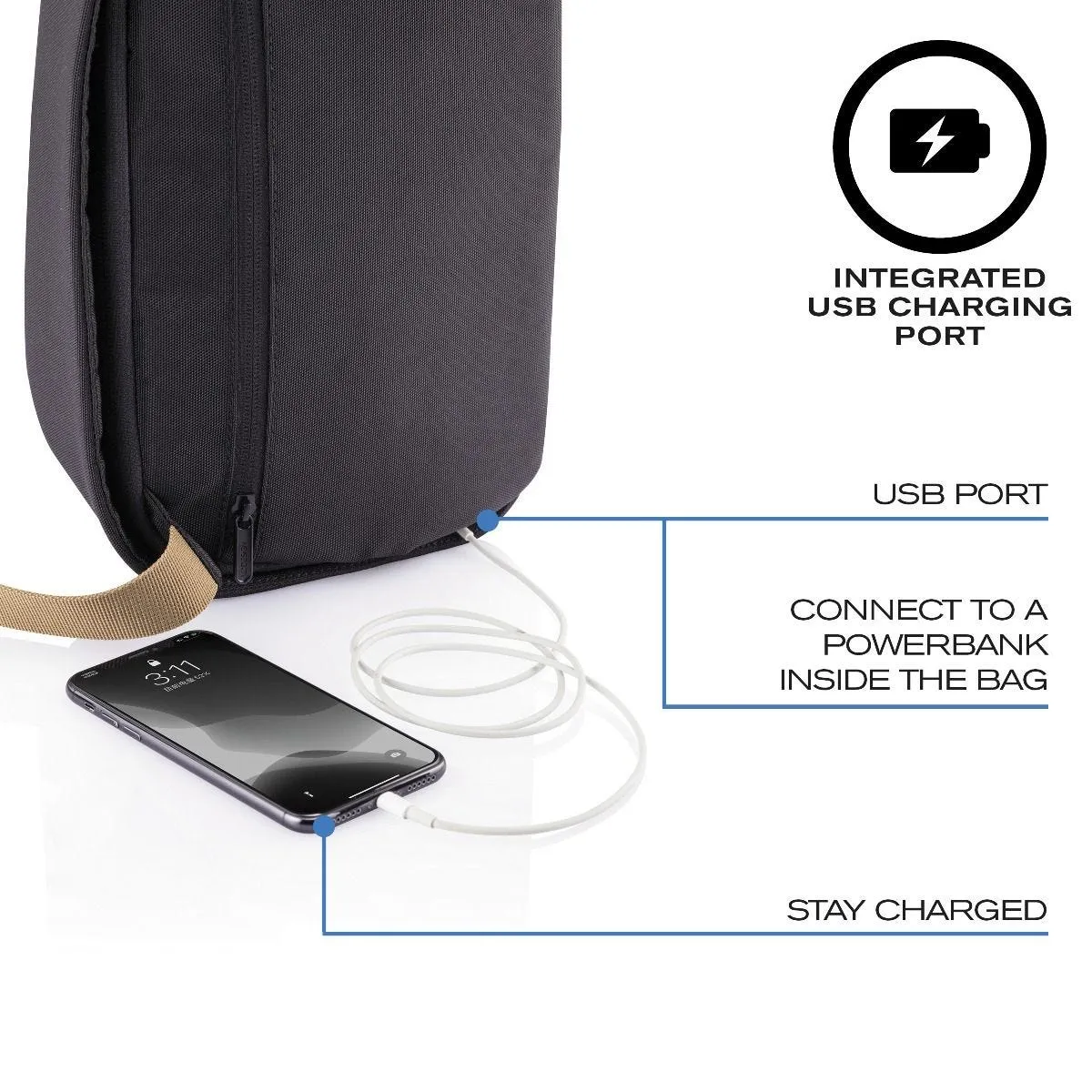 Bobby Sling Anti-Theft Crossbody Backpack