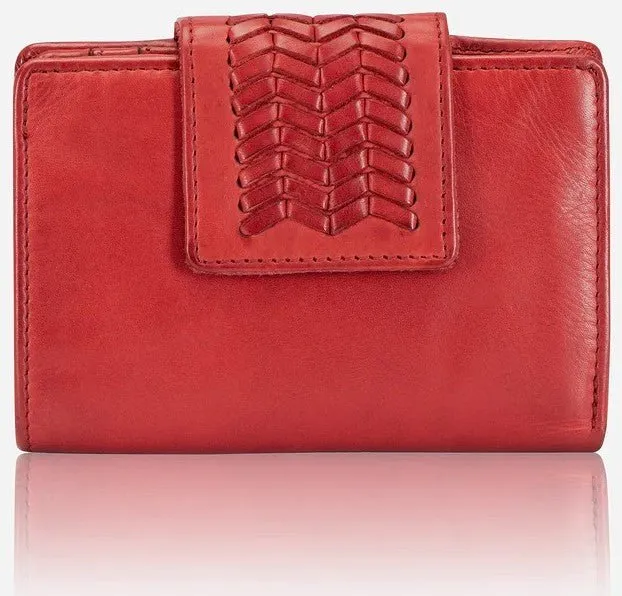 Brando Seymour Loren Medium Purse With Tab Closure | Red