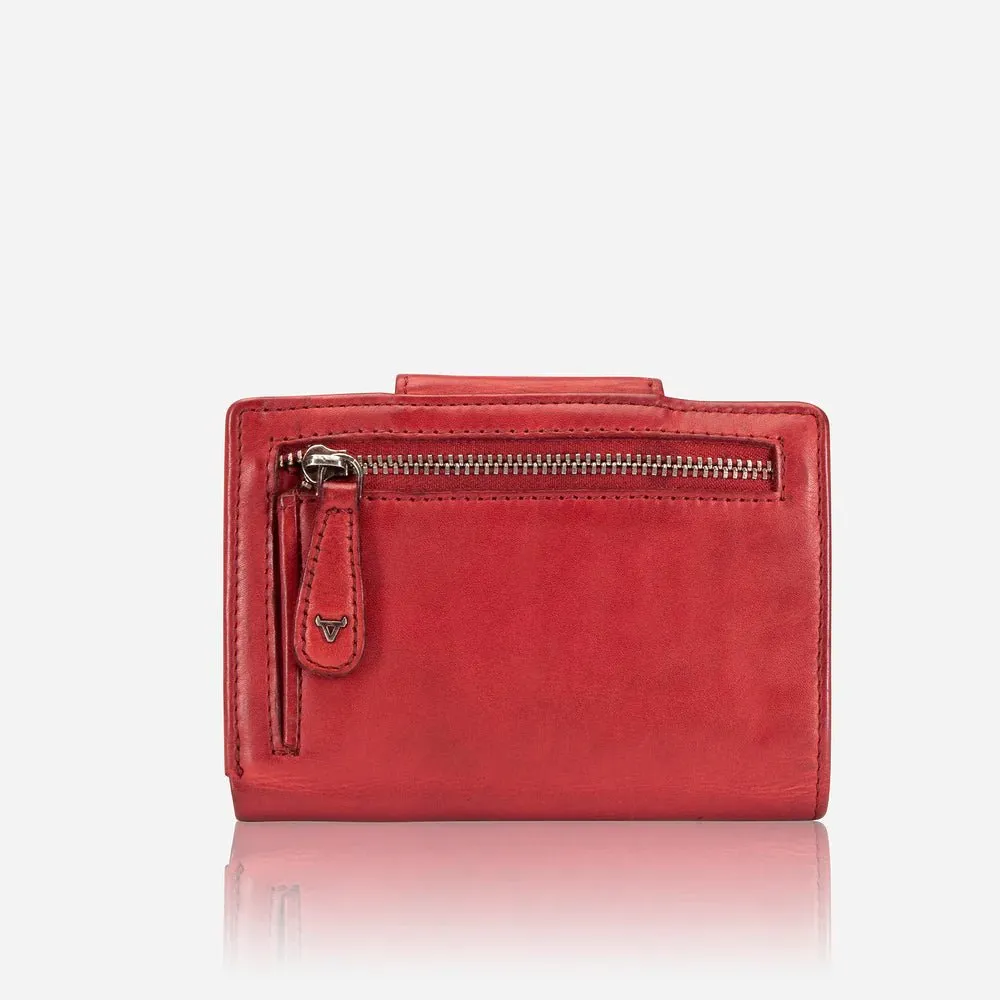 Brando Seymour Loren Medium Purse With Tab Closure | Red