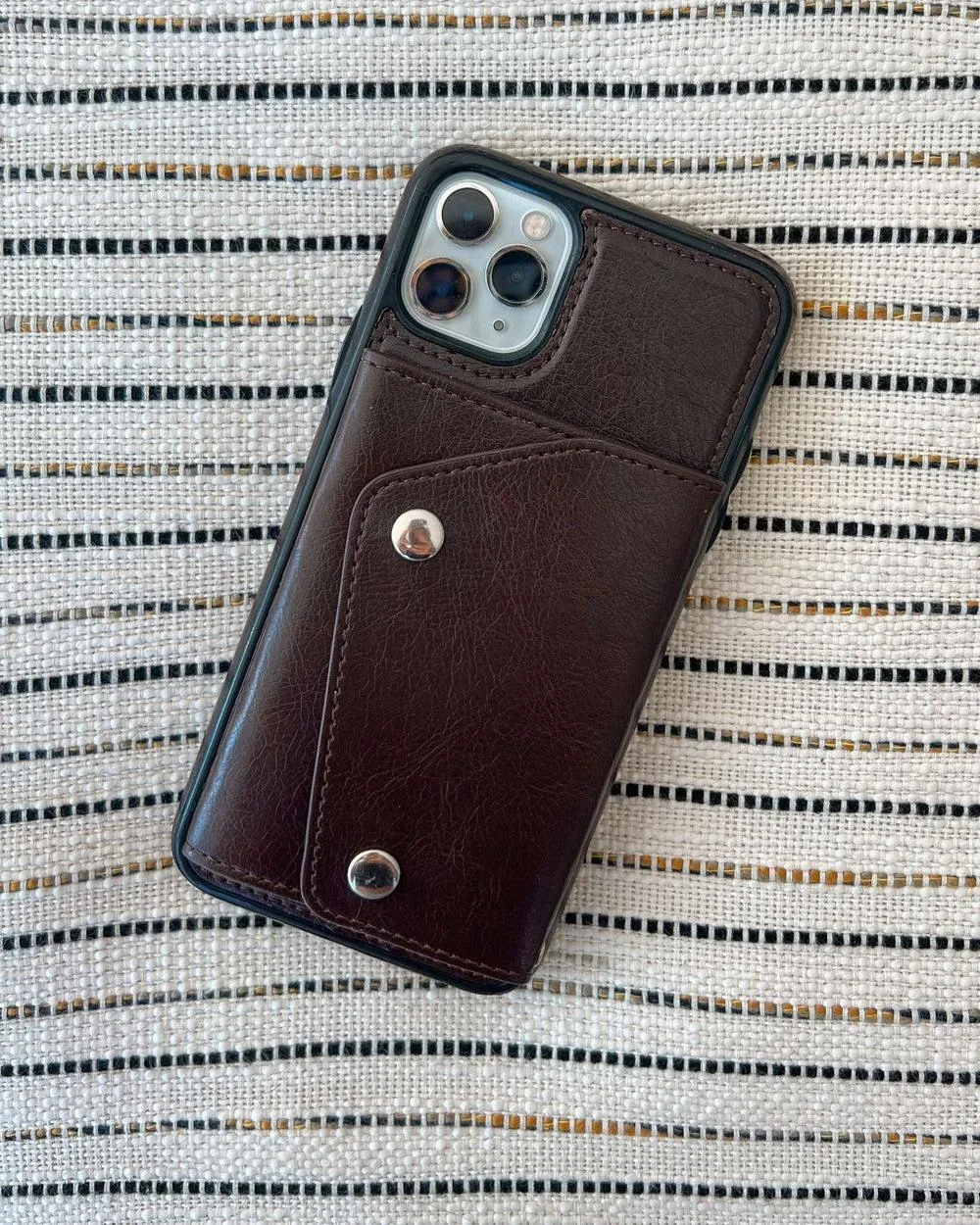 Brown Vegan Leather | Wallet Case