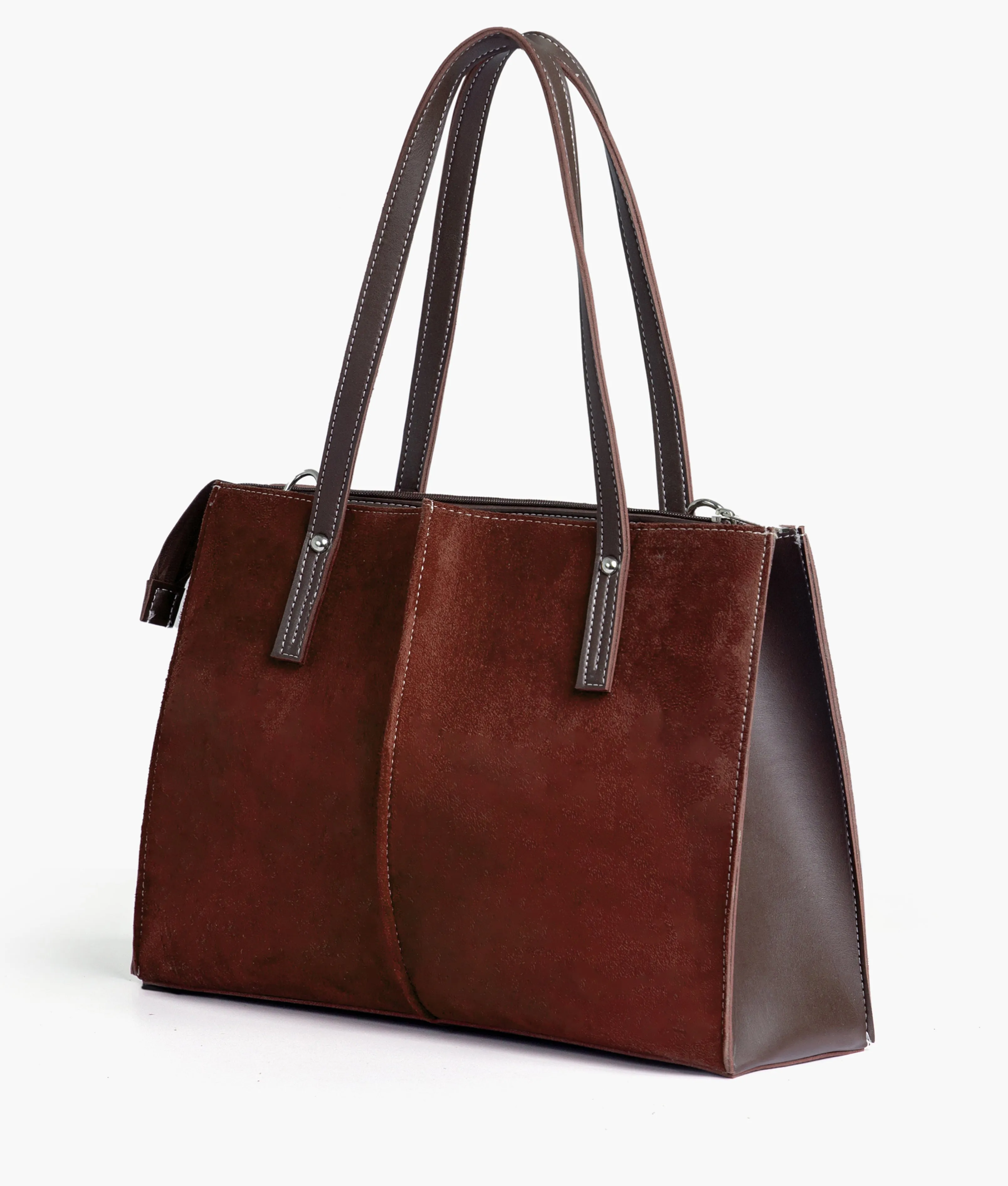 Brown Velvet Tote Bag 561