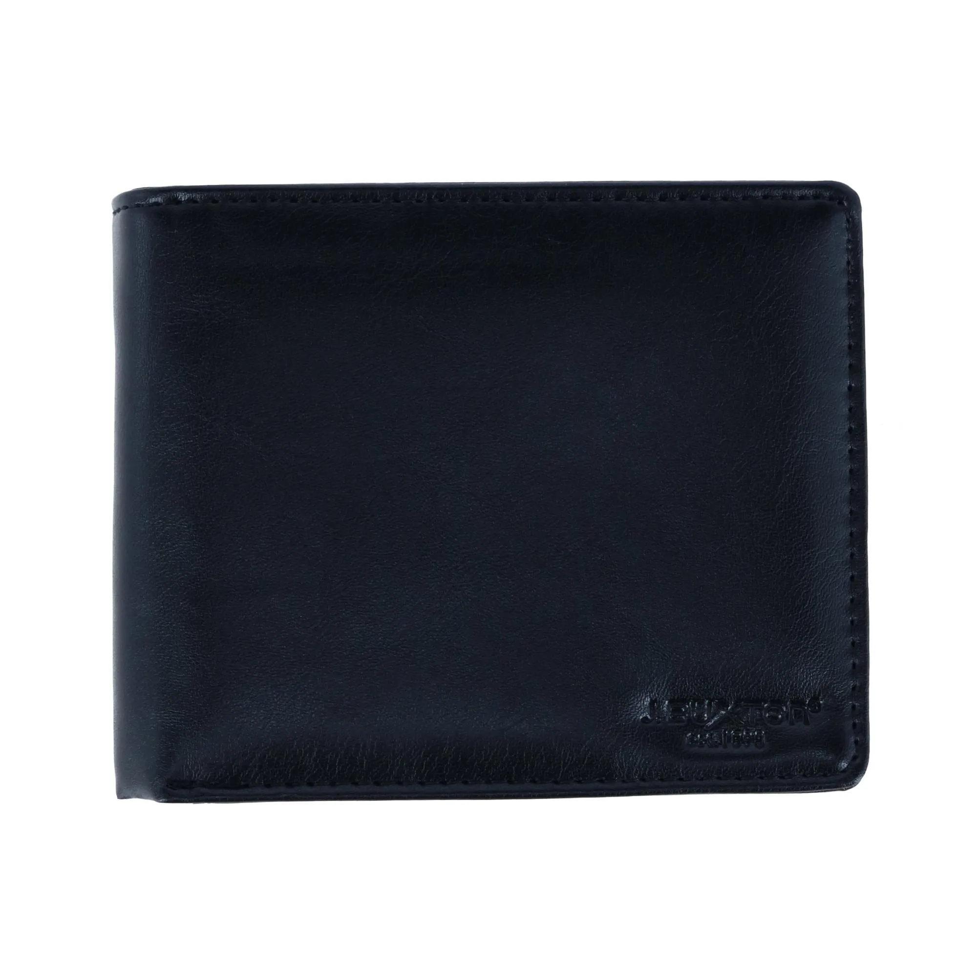 Buxton Men's RFID Distressed Vegan Leather Bifold Wallet