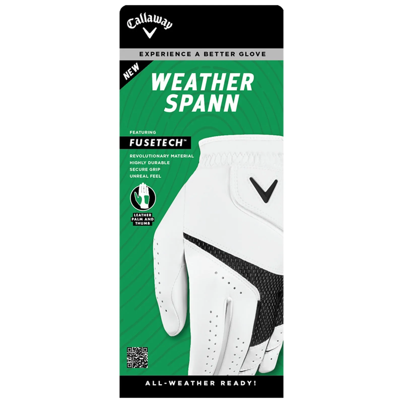 Callaway Mens Weather Spann LEFT Hand Golf Glove