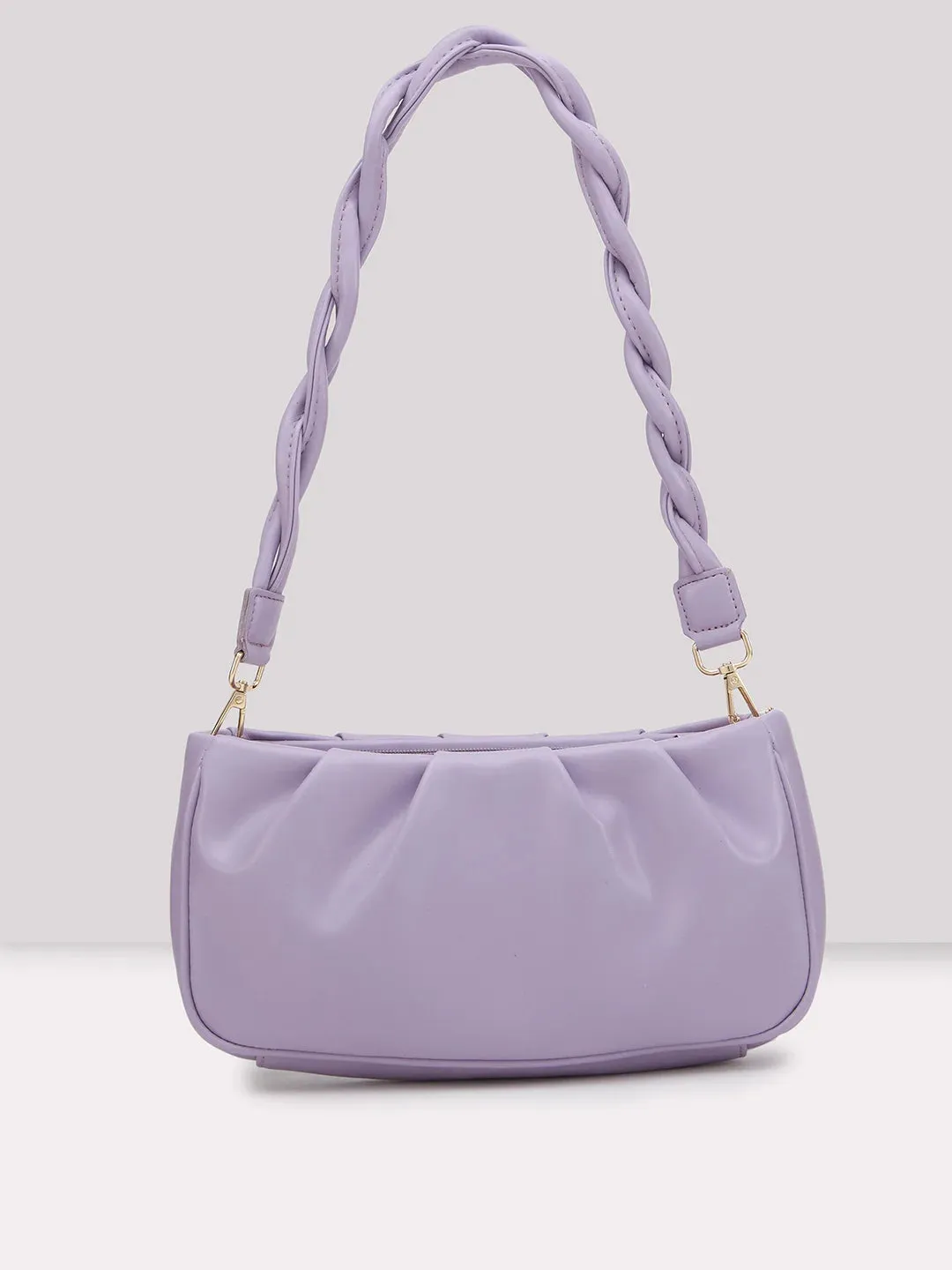 Caprese Emily In Paris Solid Medium Sling Handbag Lilac