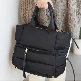 Casual Cotton-Made Handbag