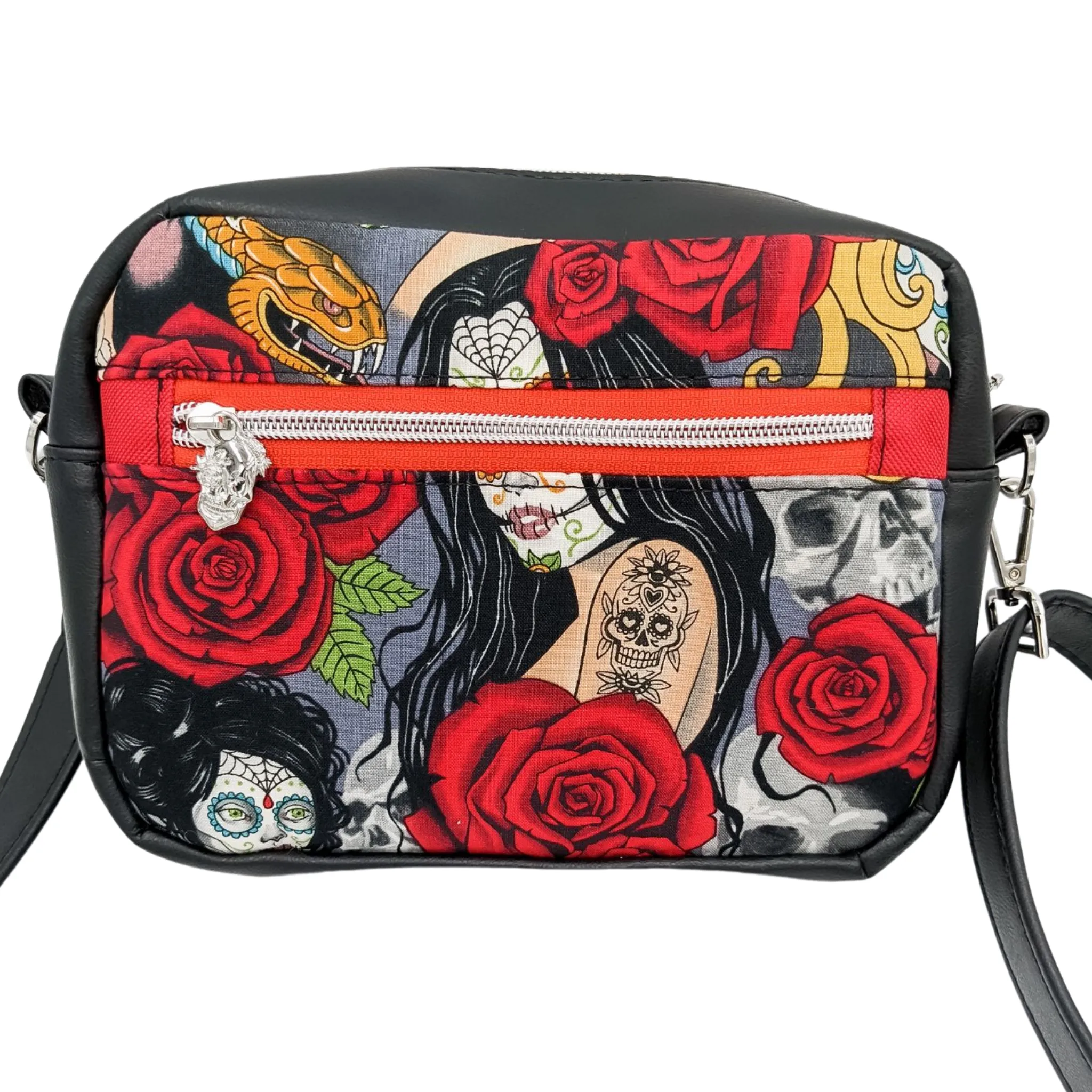 Catrinas and Roses Boxy Crossbody Bag