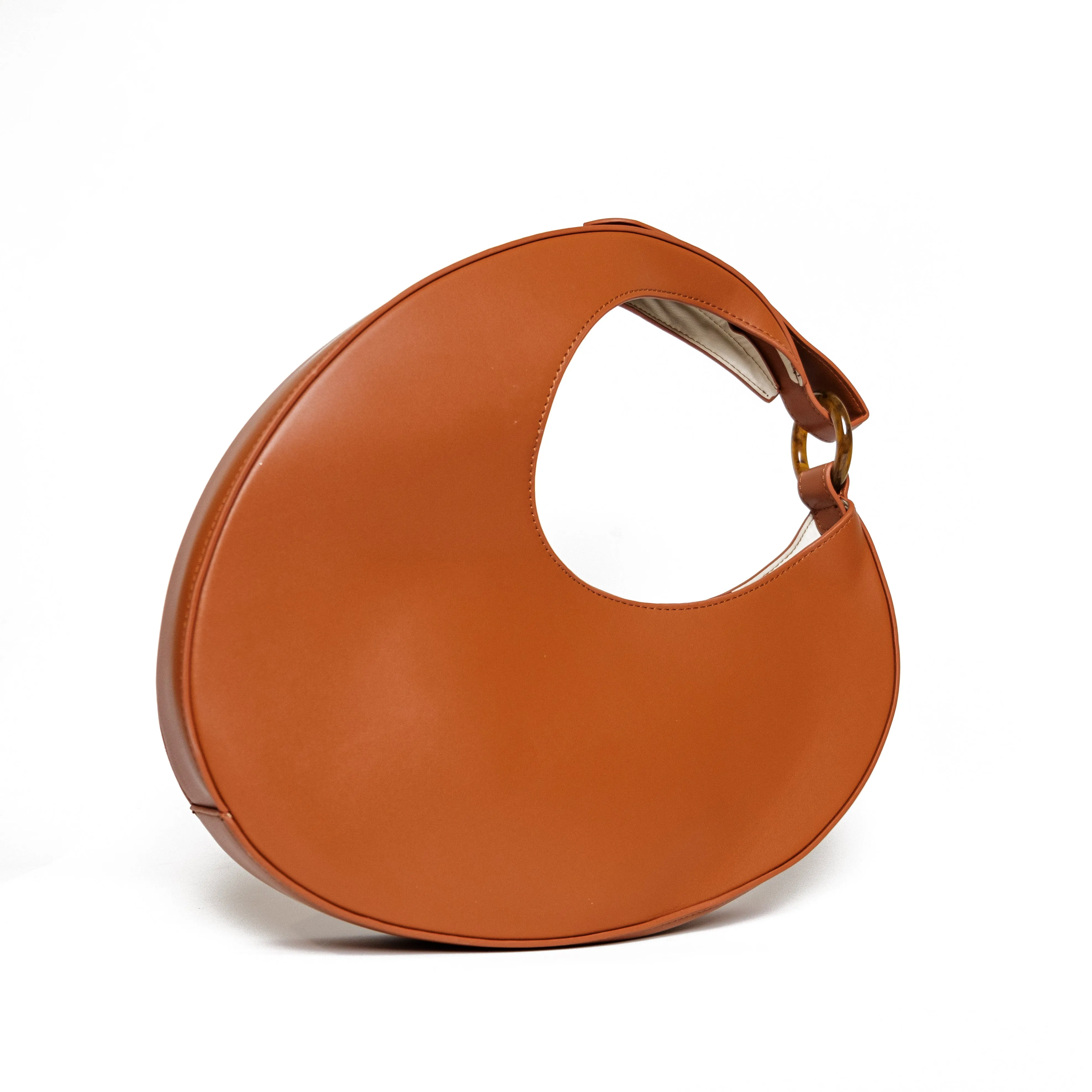 Chokore Crescent-shaped Shoulder Bag (Brown)