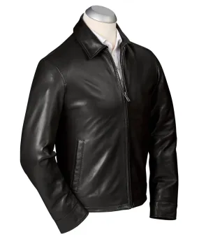 Classic Lambskin Leather Windbreaker