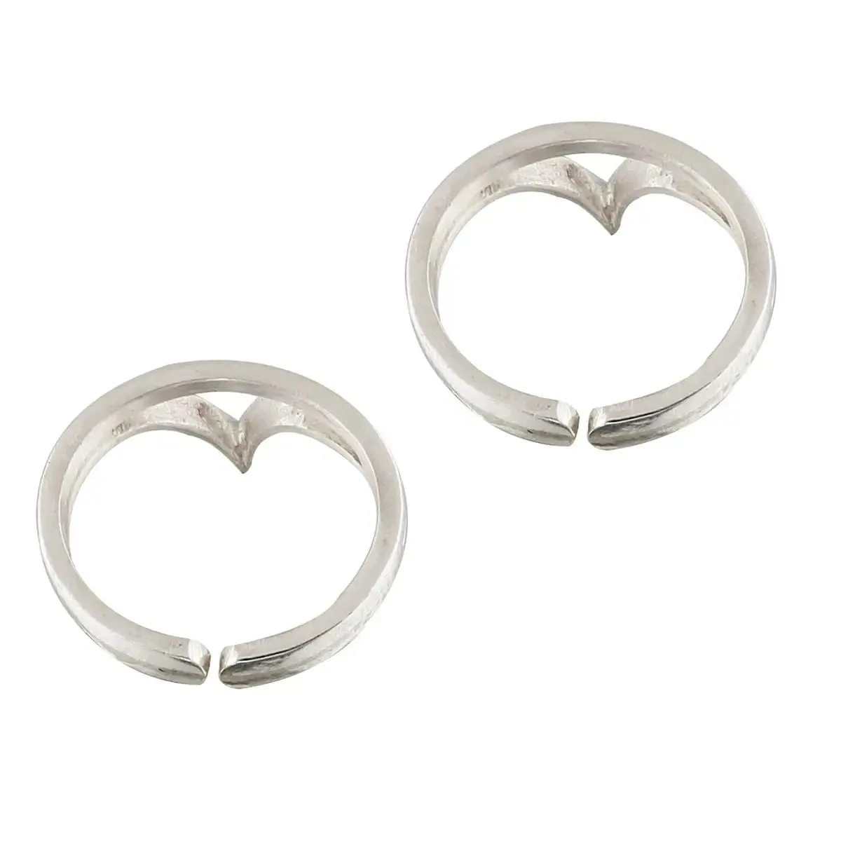 Classic Sterling Silver Toe Ring (Pair)