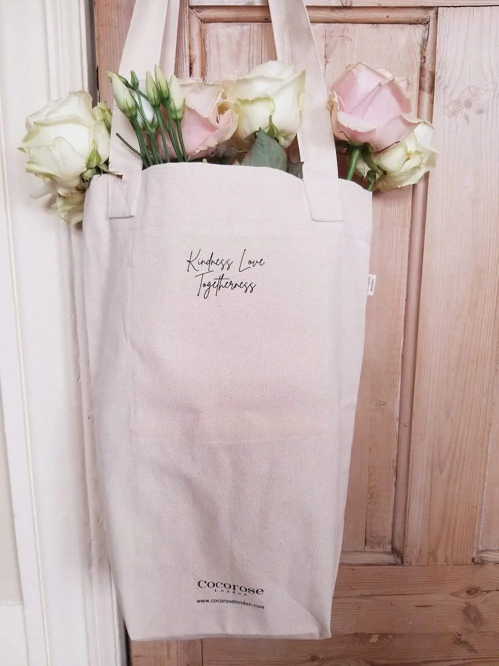 Cotton Canvas Shopping Tote Bag - Hare