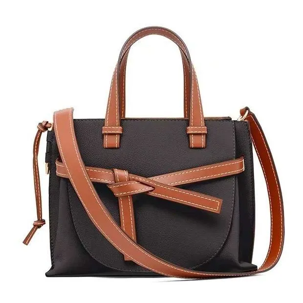 Cowhide New Casual Fashion Trend All-Match Leather Handbags