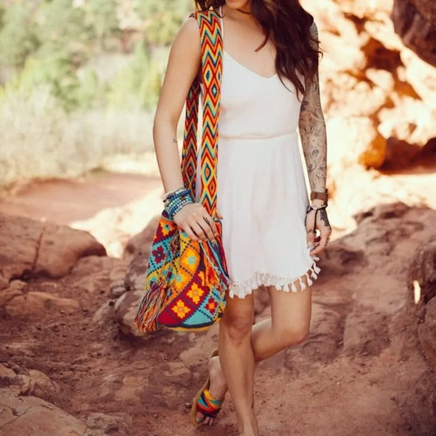 Desert Sunset Summer Bags - | Large Crochet Purses